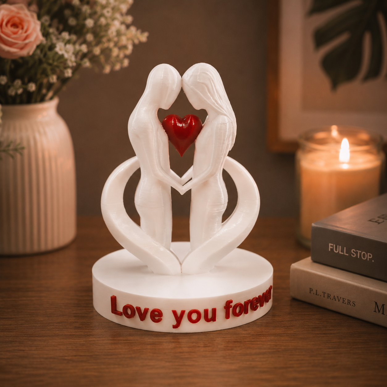 Forever Love Couple Statue