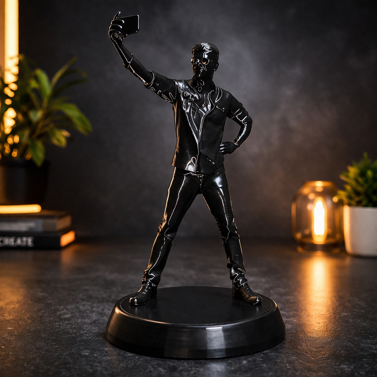 Thalapathy Vijay Selfie Pose Figurine