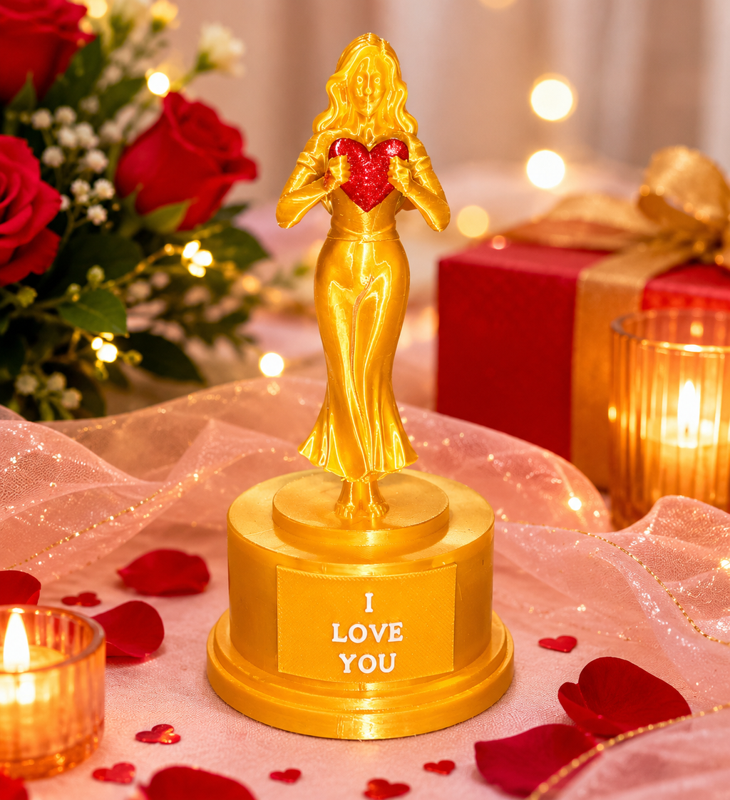 Customizable Oscar-Style Best Girlfriend Award Statue