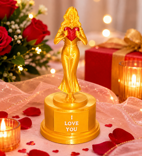 Customizable Oscar-Style Best Girlfriend Award Statue
