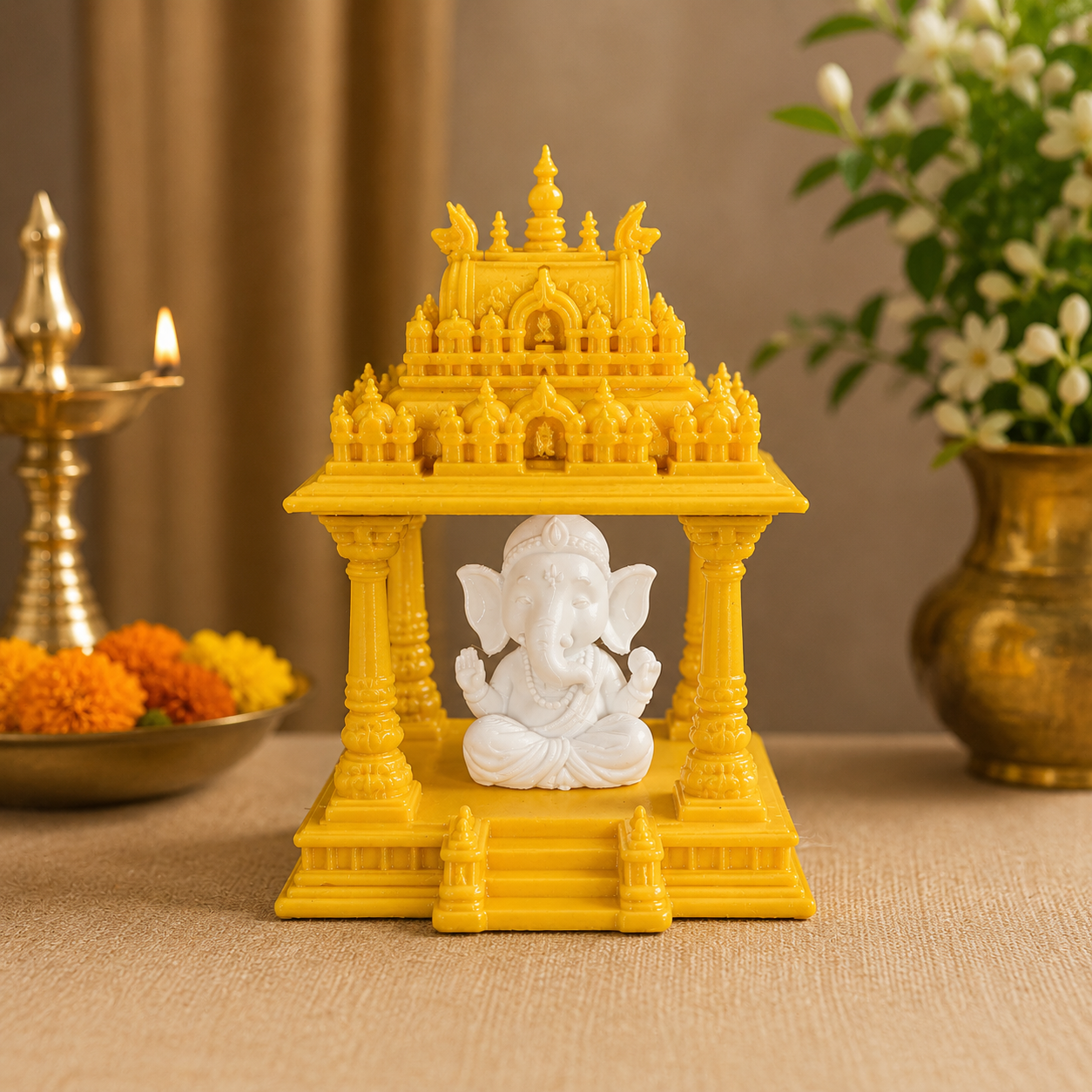 Temple Mandir Model with Ganesha