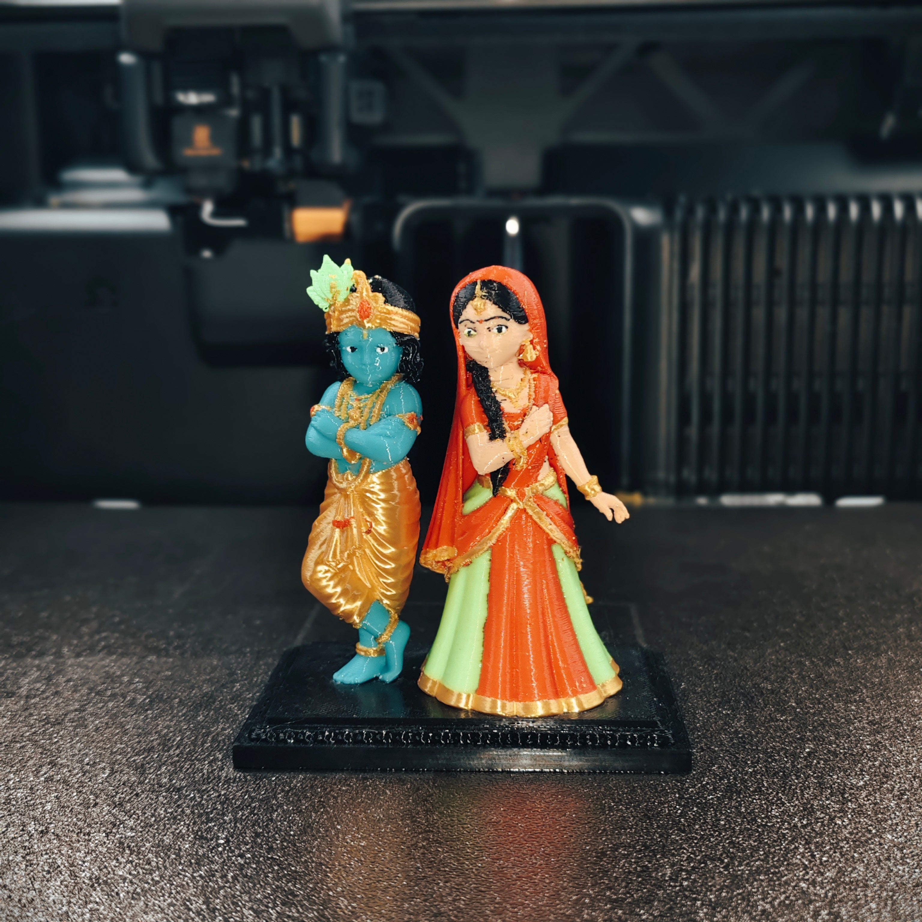 Krishna & Radha Idol Set