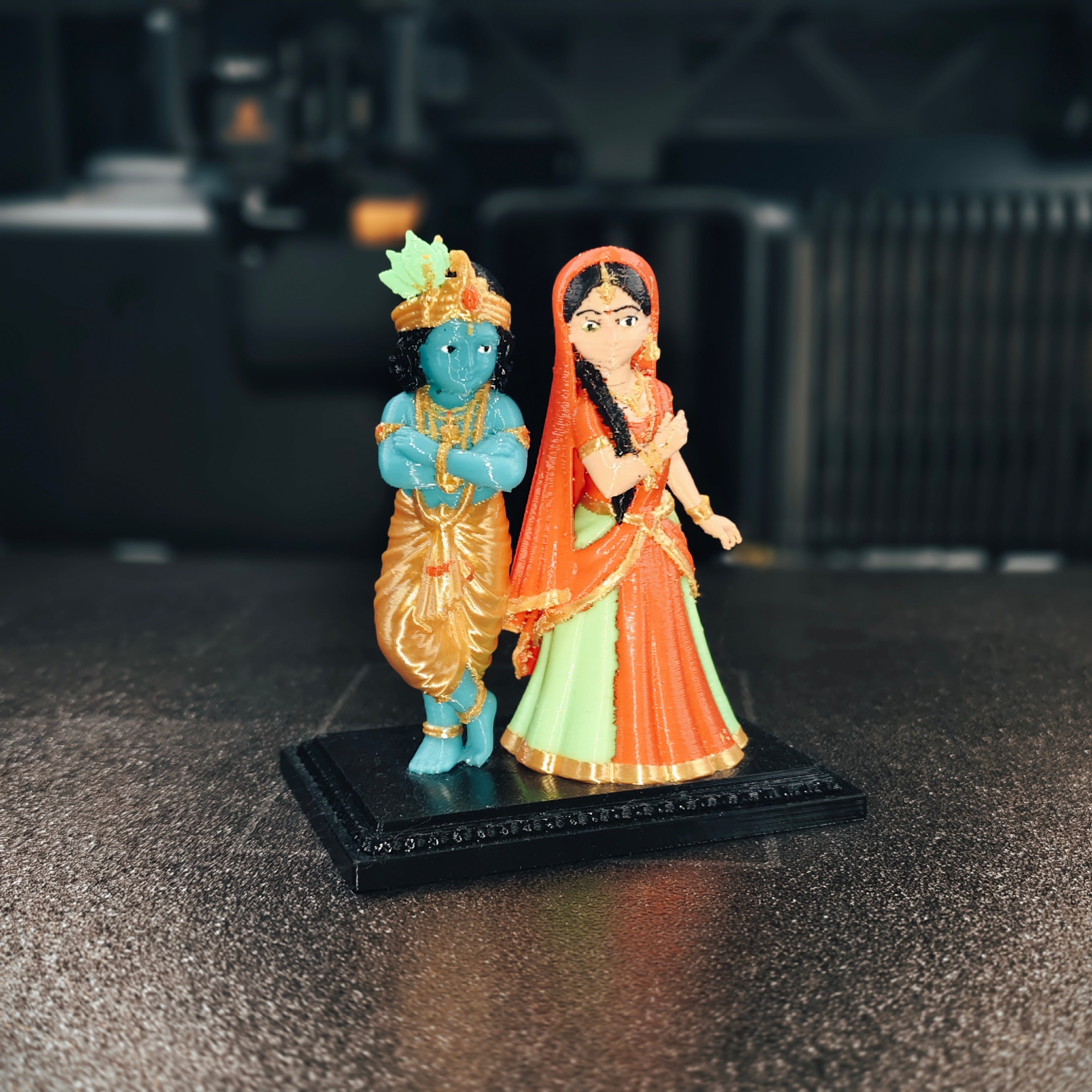 Krishna & Radha Idol Set