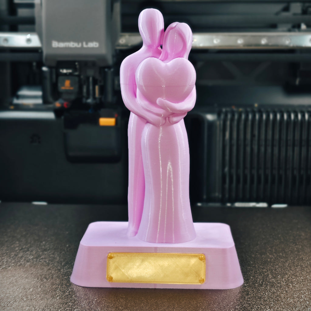customizable Hugging Couple Statue
