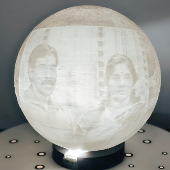 customize Lithophane Photo moon Lamp