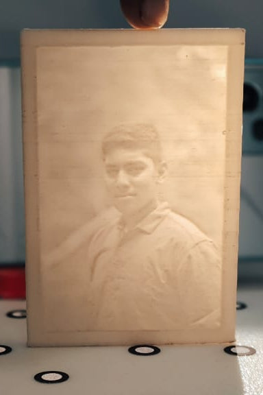 Customized Flat Lithophane Photo Frame