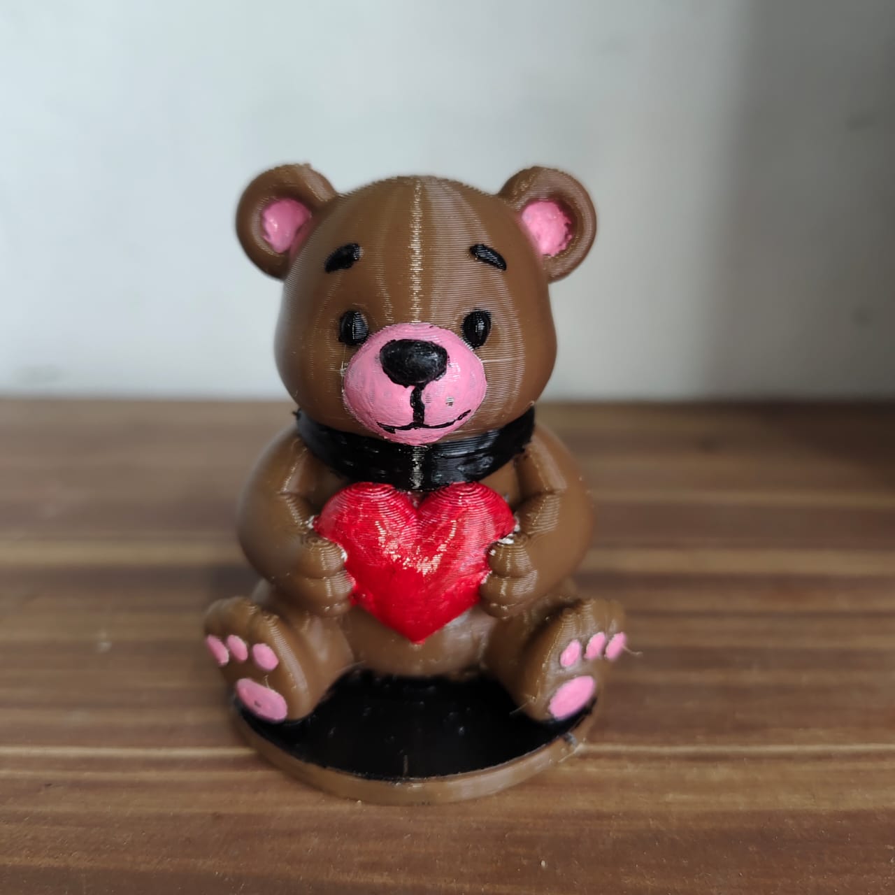 Cute Teddy Bear Holding Heart