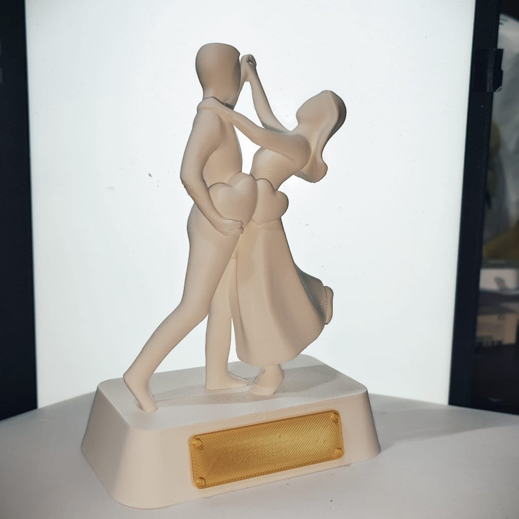 Customizable Dancing Couple Statue – Elegant