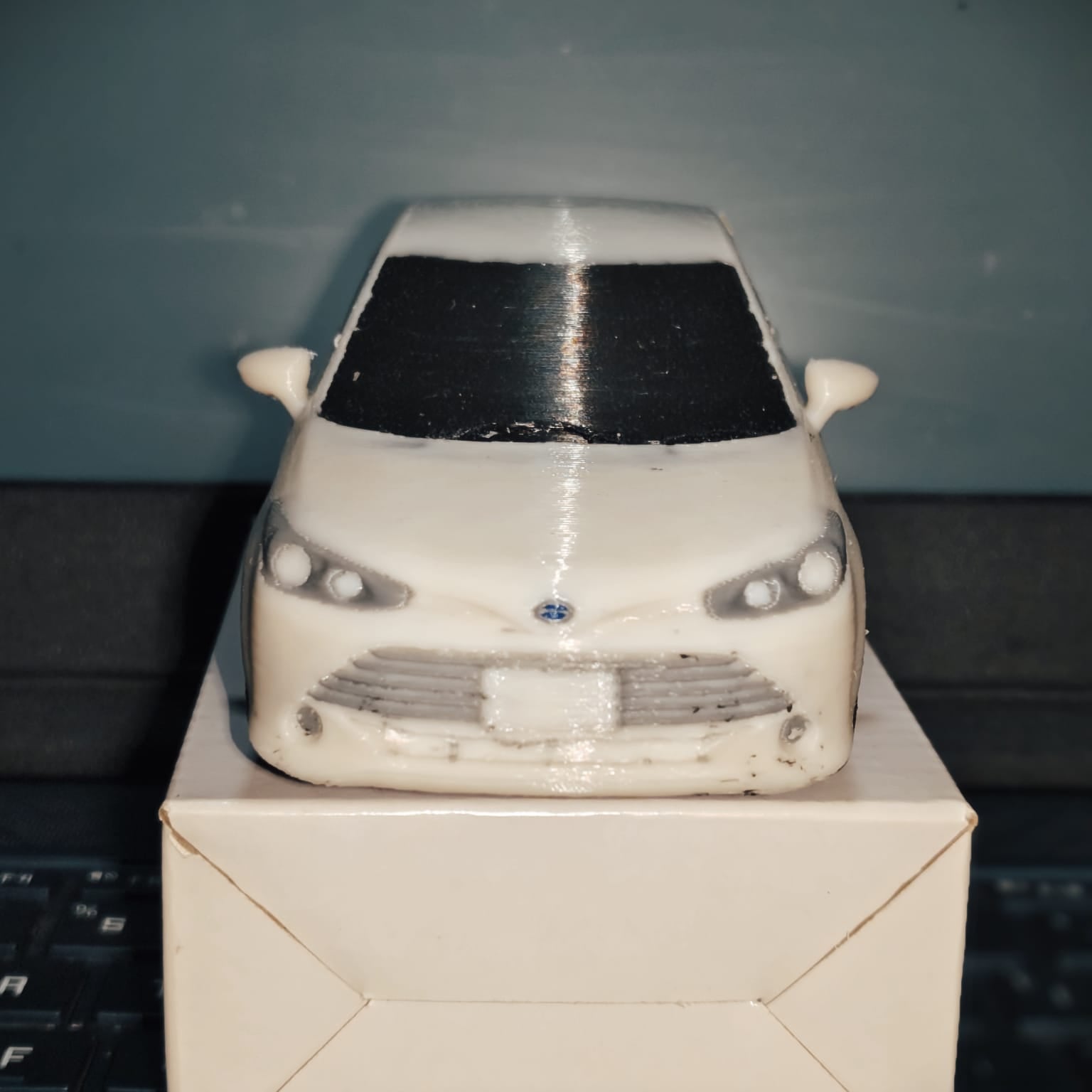 Toyota Axio 3D Printed Miniature Model